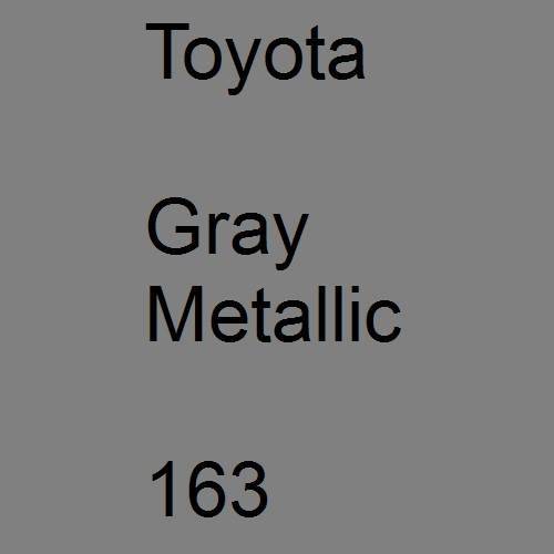 Toyota, Gray Metallic, 163.